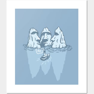 THREE ICEBERGS Posters and Art